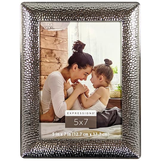 Expressions™ Silver Hammered Metal Frame by Studio Décor®